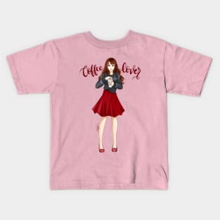 Coffee Girl Kids T-Shirt